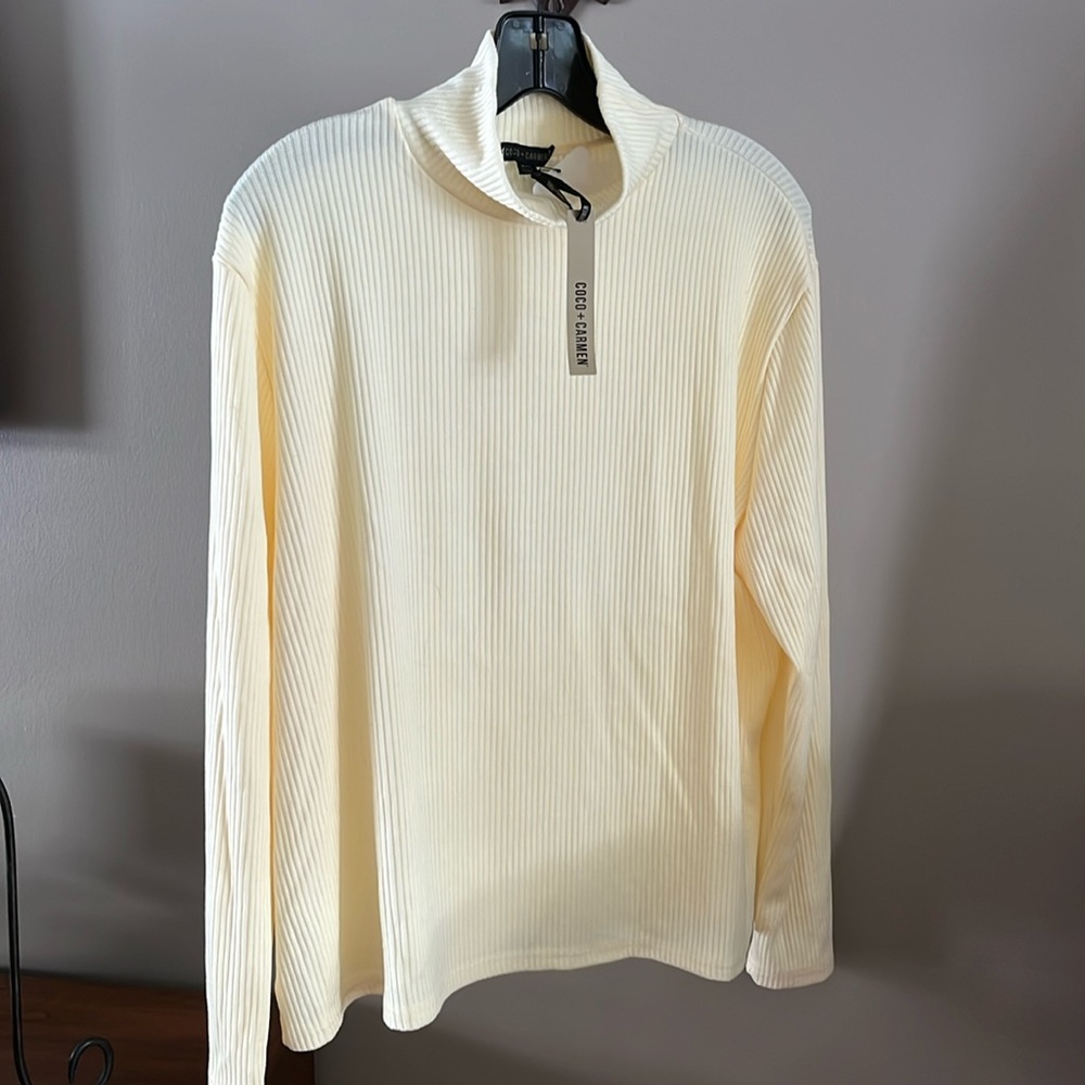 Coco and Carmen Cream Turtleneck